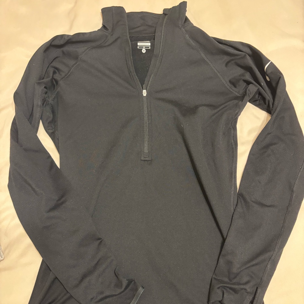 Nike Women's Black Half-Zip Shirt Jacket